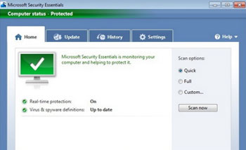 صورة برنامج Microsoft Security Essentia