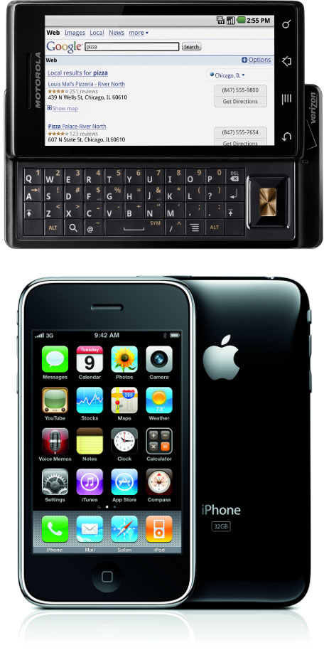 Motorola Droid - iPhone 3Gs