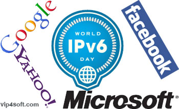 جوجل ومايكروسوفت وياهو وفيسبوك يشاركون في اختبار IPv6