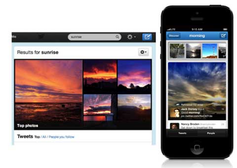 الصور والفيديو تظهر بشكل أفضل في نتائج بحث تويتر