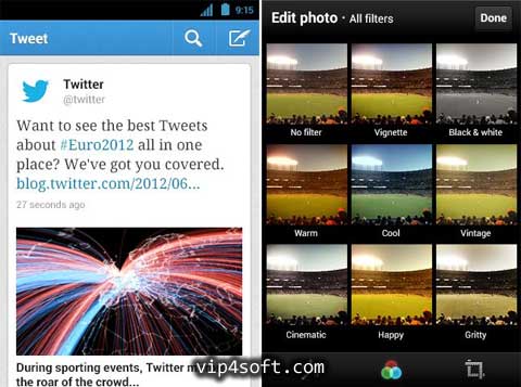 تطبيق تويتر على iOS و أندرويد يضيف فلاتر الصور