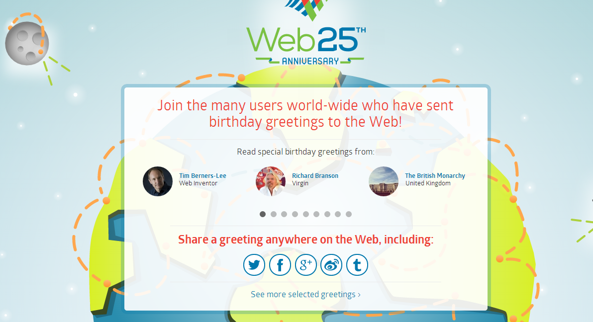 عيد شبكة الويب الخامس والعشرين
