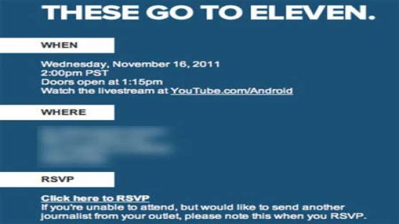 جوجل تعلن عن مؤتمرها ‘These Go to Eleven’ في 16 من نوفمبر