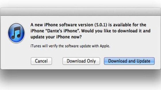 أبل تقوم بأصدار iOS 5.0.1 وتحل مشكلة البطاريه وخاصية مزامنة المستندات