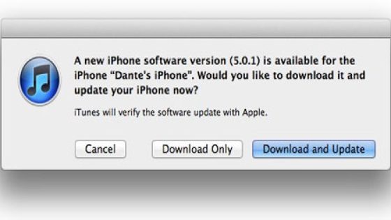 أبل تقوم بأصدار iOS 5.0.1 وتحل مشكلة البطاريه وخاصية مزامنة المستندات