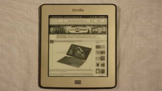 جهاز أمازون اللوحي KindleTouch قادم إلى أوروبا