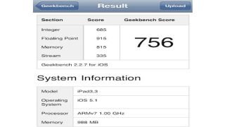 الأيباد الجديد يحمل بداخله 1 جيجابايت للذاكره العشوائيه