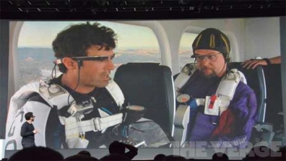 استعراض نظارات جوجل Project Glass خلال مؤتمر Google I/O