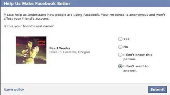 فيسبوك تريدك أن تضع اسمك الحقيقي