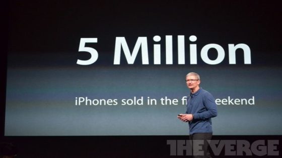 تيم كوك: بعنا 5 مليون هاتف آيفون 5 حتى الآن