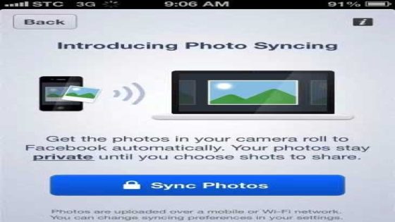 فيسبوك تتيح مزامنة الصور رسمياً على نظامي iOS و الأندرويد
