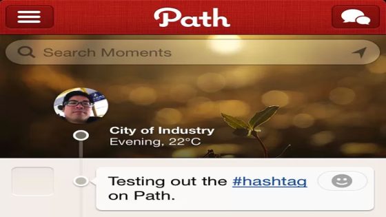 شبكة “Path” الاجتماعية تدعم ميزة الوسوم “الهاش تاغ”