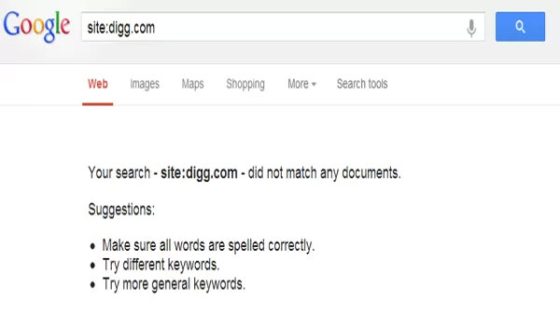 جوجل تعتذر عن حجب صفحات Digg.com من نتائج البحث !!