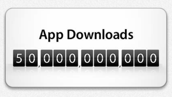متجر AppStore يحقق رقماً قياسياً بـ 50 مليار تحميل !!