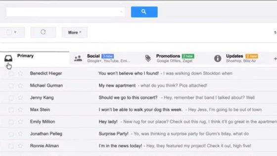 جوجل تطلق التصميم الجديد لخدمة بريد “Gmail”