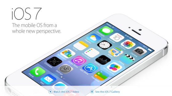 آبل تنشأ صفحة تفاعلية عن نظام iOS 7