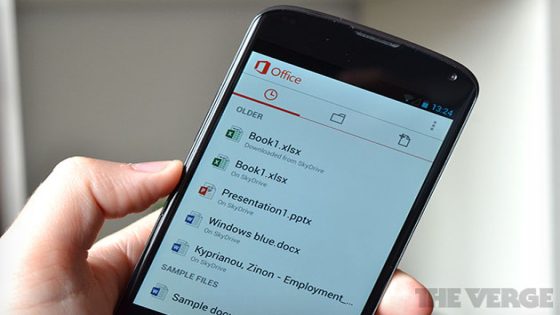 مايكروسوفت تطلق تطبيق أوفيس للأندرويد