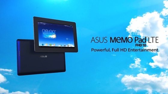 الكشف عن الجهاز اللوحي ASUS MeMo Pad FHD 10 LTE بشاشة 10 بوصة