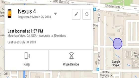جوجل تبتكر تطبيق “Android Device Manager” لإيجاد هاتفك المفقود
