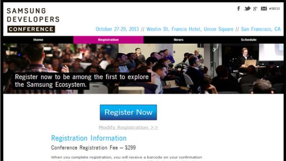 أول مؤتمر لسامسونج خاص بالمطورين بين 27 و 29 أكتوبر/تشرين الأول
