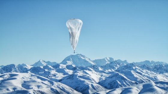 جوجل تبدأ بأختبار مناطيد الأنترنت “Project Loon”