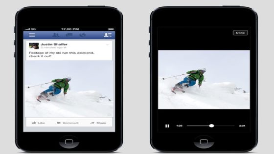 فيسبوك يختبر طريقة عرض جديدة للفيديوهات على الهواتف الذكية
