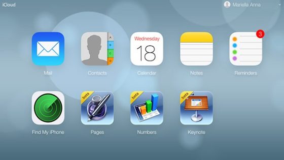 أبل تطلق التصميم الجديد لموقع iCloud مزامنة بأطلاق iOS7