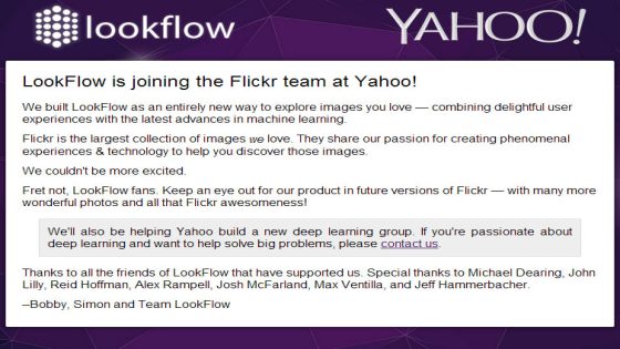 Yahoo تستحوذ على شركة “لوك فلو” (LookFlow)