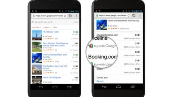 خدمة جوجل للبحث عن الفنادق “Hotel Finder” أصبحت تدعم الهواتف الذكية