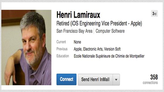 استقالة هنري لامرو مؤسس iOS رسمياً من أبل