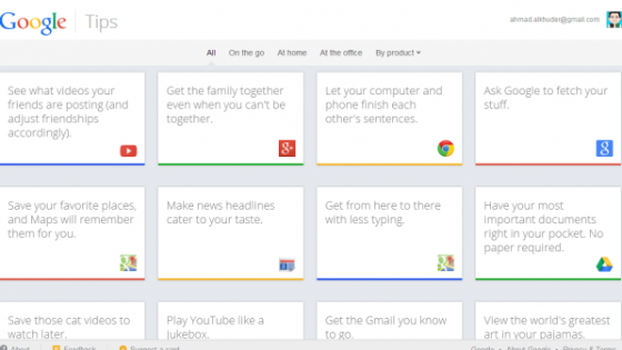 جوجل تطلق خدمة “نصائح جوجل” Google Tips