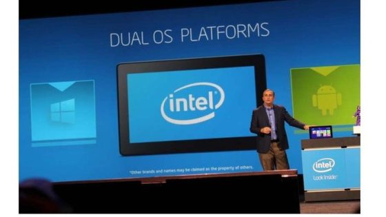 Intel تكشف عن منصة ”dual OS platform والتي تستهدف دمج نظامي أندرويد و ويندوز في جهاز واحد #CES2014