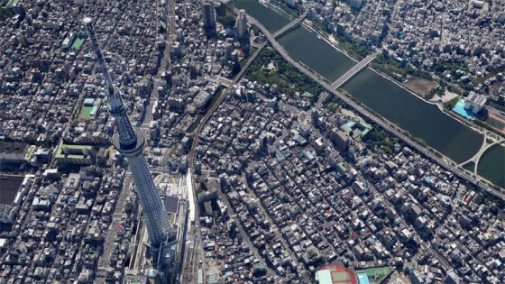 جوجل تطلق خرائط ثلاثية الأبعاد لمدينة طوكيو ومناطق مختلفة من اليابان