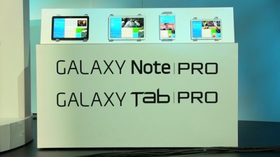 أسعار الأجهزة اللوحية الجديدة Galaxy Note Pro و Tab Pro