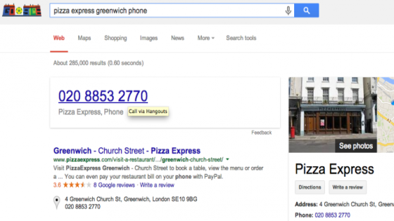 جوجل تتيح للمستخدمين إجراء مكالمات هاتفية فورية من نتائج البحث