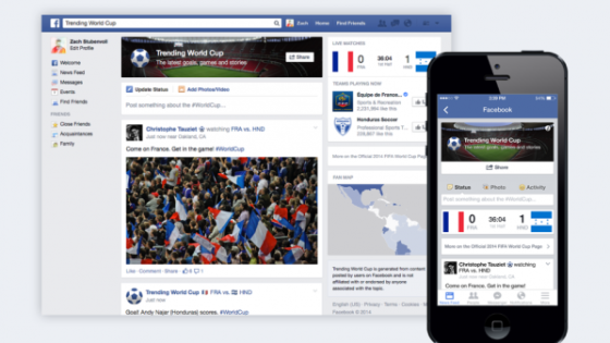 فيسبوك تطلق صفحة كأس العالم 2014
