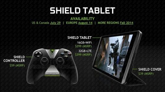 Nvidia تنوي الكشف عن الحاسب اللوحي Shield Tablet المخصص للألعاب