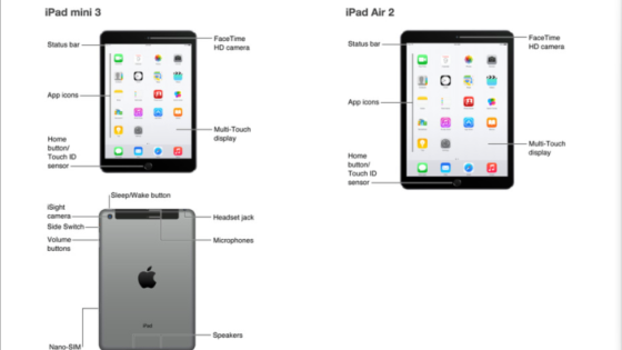 بالخطأ: أبل تكشف عن أجهزة iPad Air 2 و iPad mini 3